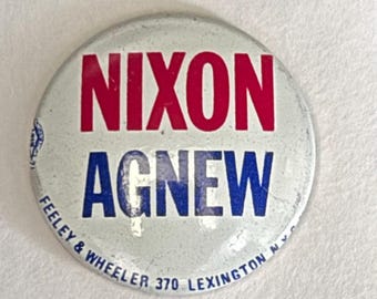 Pin de la campaña NIXON AGNEW 1968