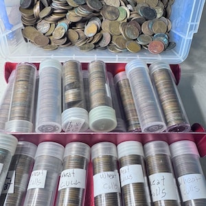 Lincoln Wheat Cent - 1 Roll - Coins - Pure CULLS - 50 Penny&#39;s - 95% copper