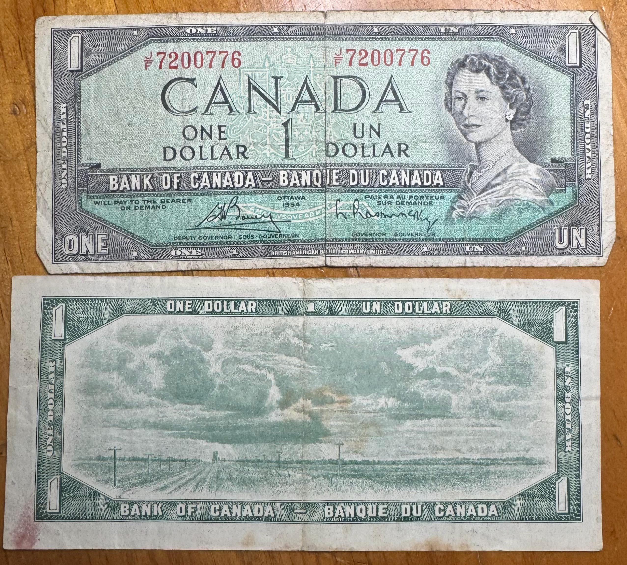 1954 Canadian Dollars - Etsy