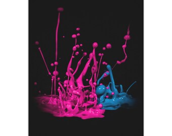 Affiche d’éclaboussures en couleur