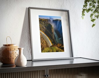 Tropical Rainbow Framed Poster, Matte