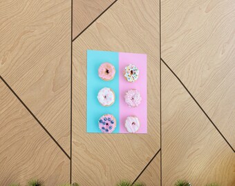 Preppy Donuts Premium Matte Vertical Poster