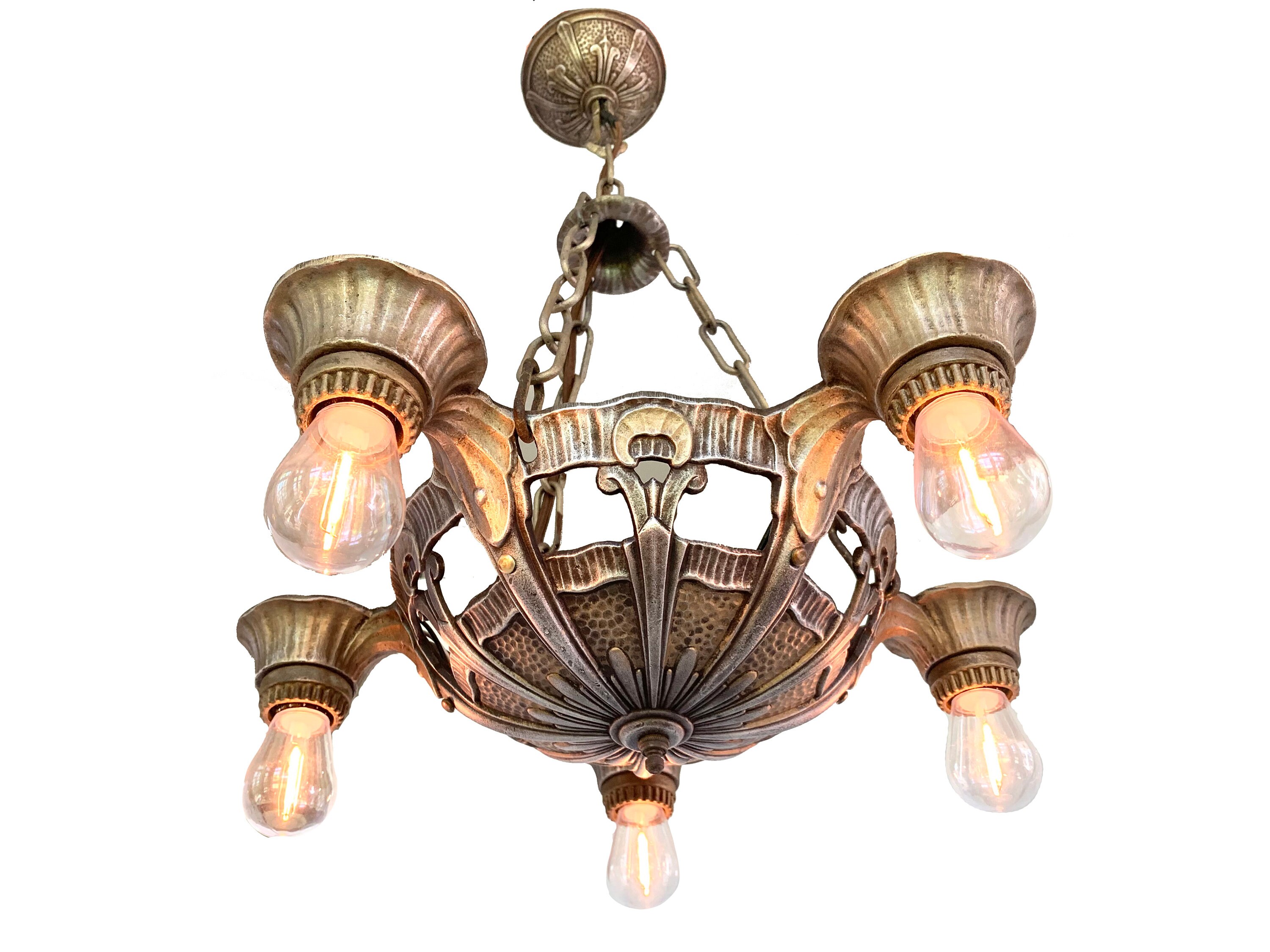 Vintage art deco chandelier lighting deals