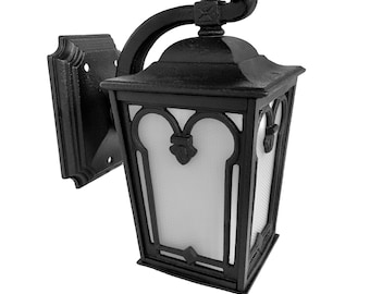 Antique Cast Iron Arts and Crafts Bracket Sconce, Lightolier,  Restored Porch or Indoor Light