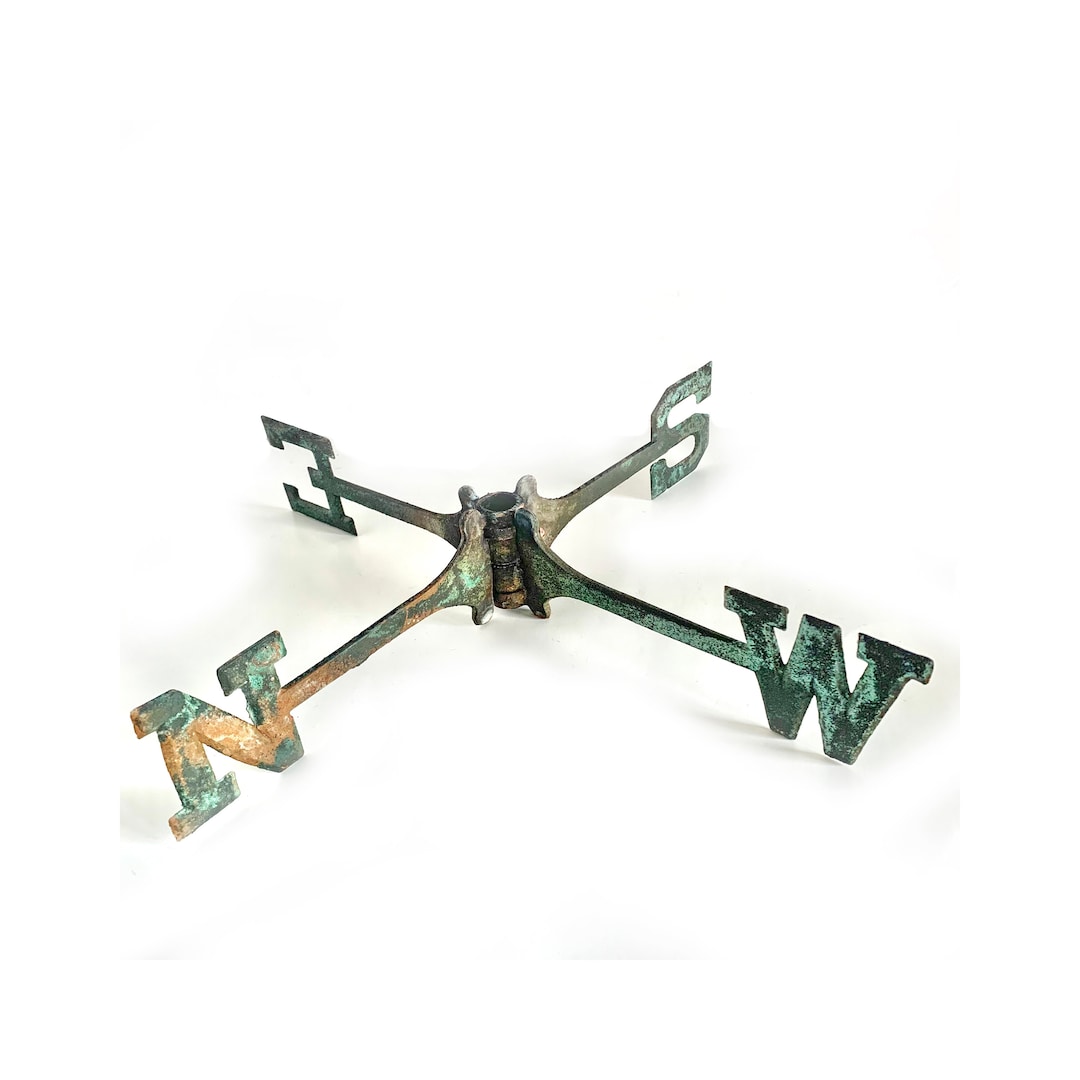 Antique Vintage Brass Weathervane Directional Arrow NSEW Not A Etsy