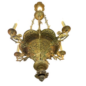 Art Nouveau Chandelier Etsy