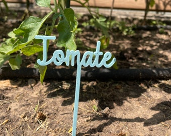 Handgefertigte Pflanzenstecker und Kräuterschilder - Einzigartige Garten-Dekoration 3-D Druck