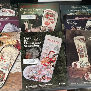 Stoney Creek Collection choice of beautiful Christmas stocking vintage cross stitch charts see pictures and variations*