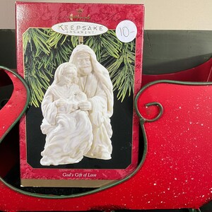 Adorno de recuerdo vintage de 1997, regalo de amor de Dios, de Hallmark QX6792