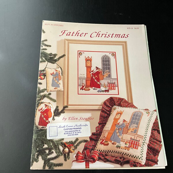 Kept In Stitches Father Christmas by Ellen Stouffer KIS-14 cross stitch design chart