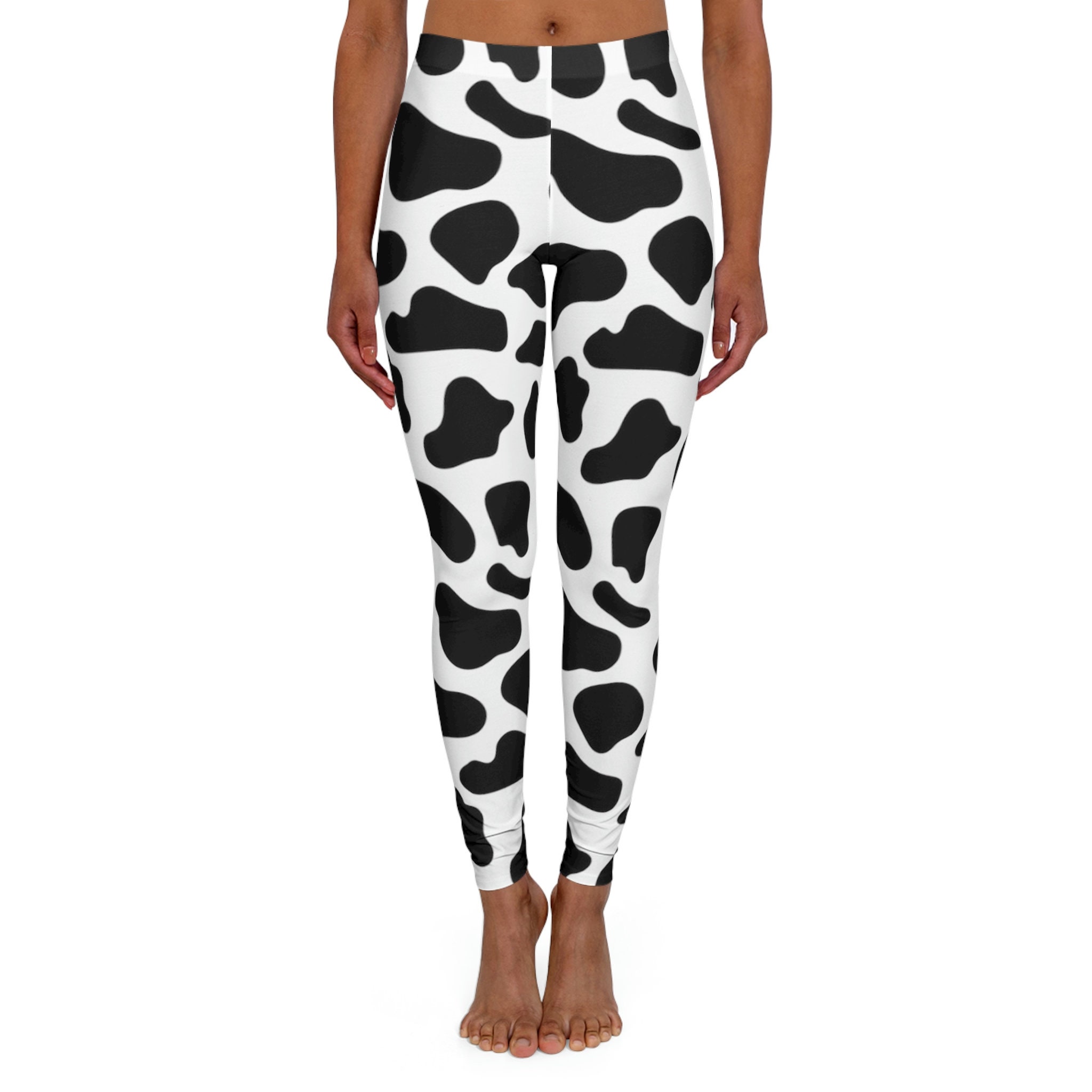 Cow Print Pants, Cow Print Leggings, Cow Print Spandex Leggings ...