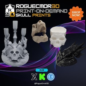 Skull Prints (various sizes, types)