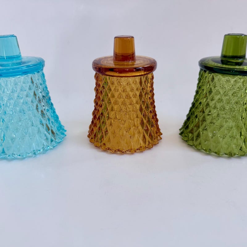 Diamond Point Vintage Glass - Etsy
