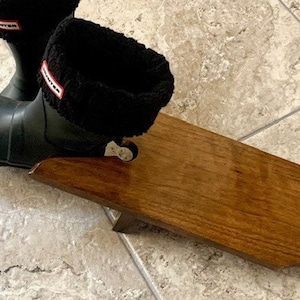 Solid Oak Boot Jack | Shoe Remover