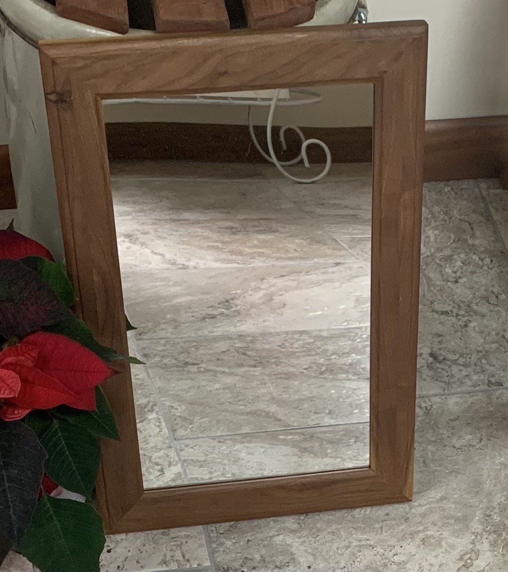 Mirror With Black Walnut Frame | 19 Mirror With Black Walnut Frame | 19