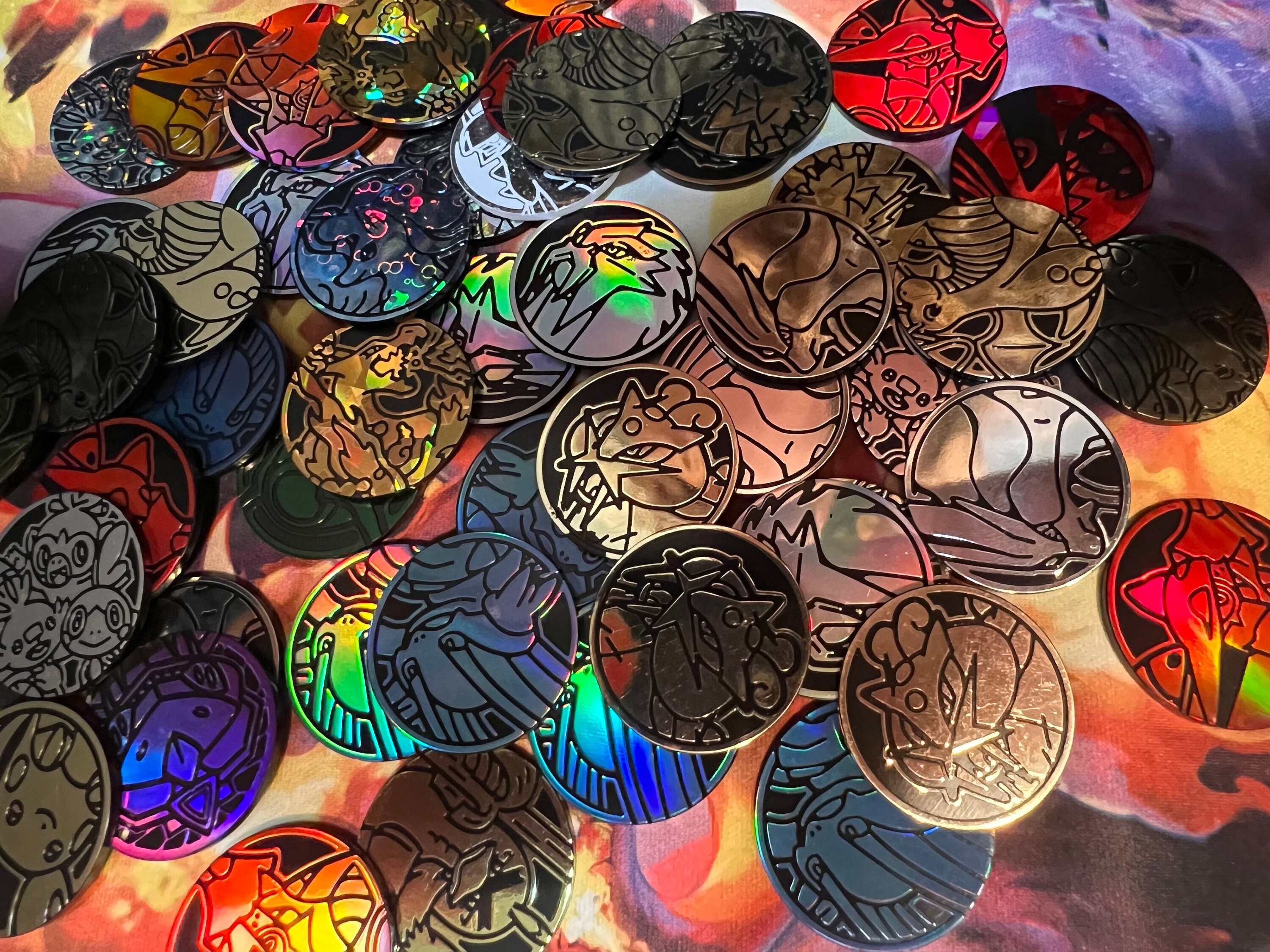 Lot of 5 Random Pokémon TCG Coins Etsy