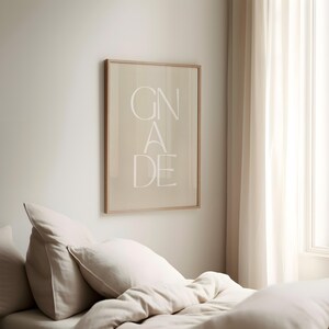 Gnade | Christliches Poster | Wanddeko | Bibelvers | Deutsch | minimalistisch | Wandposter | A4 & A3 | Geschenk Bild 9