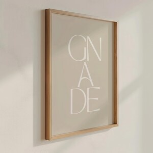 Gnade | Christliches Poster | Wanddeko | Bibelvers | Deutsch | minimalistisch | Wandposter | A4 & A3 | Geschenk Bild 10