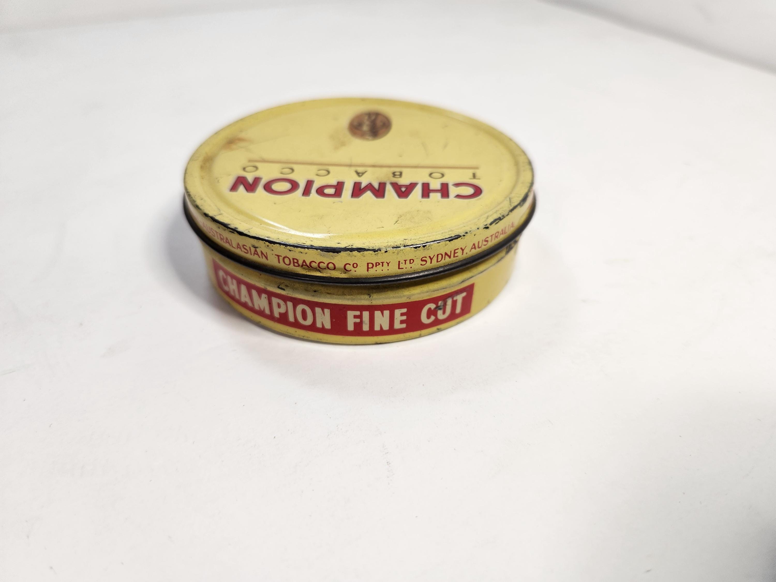 champion tobacco website australia Vintage Champion Tobacco Tin Australia Fine Cut 2 Oz Tobacciana Man Cave  Retro