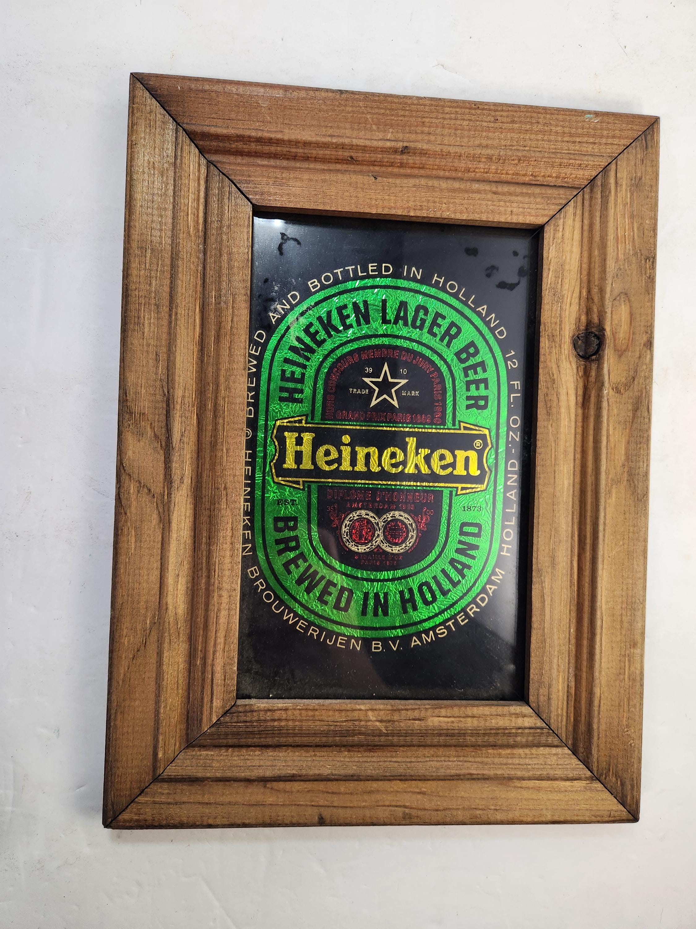 Heineken Mirror Beer ハイネケン - Etsy 公式通販 Heinekenの看板