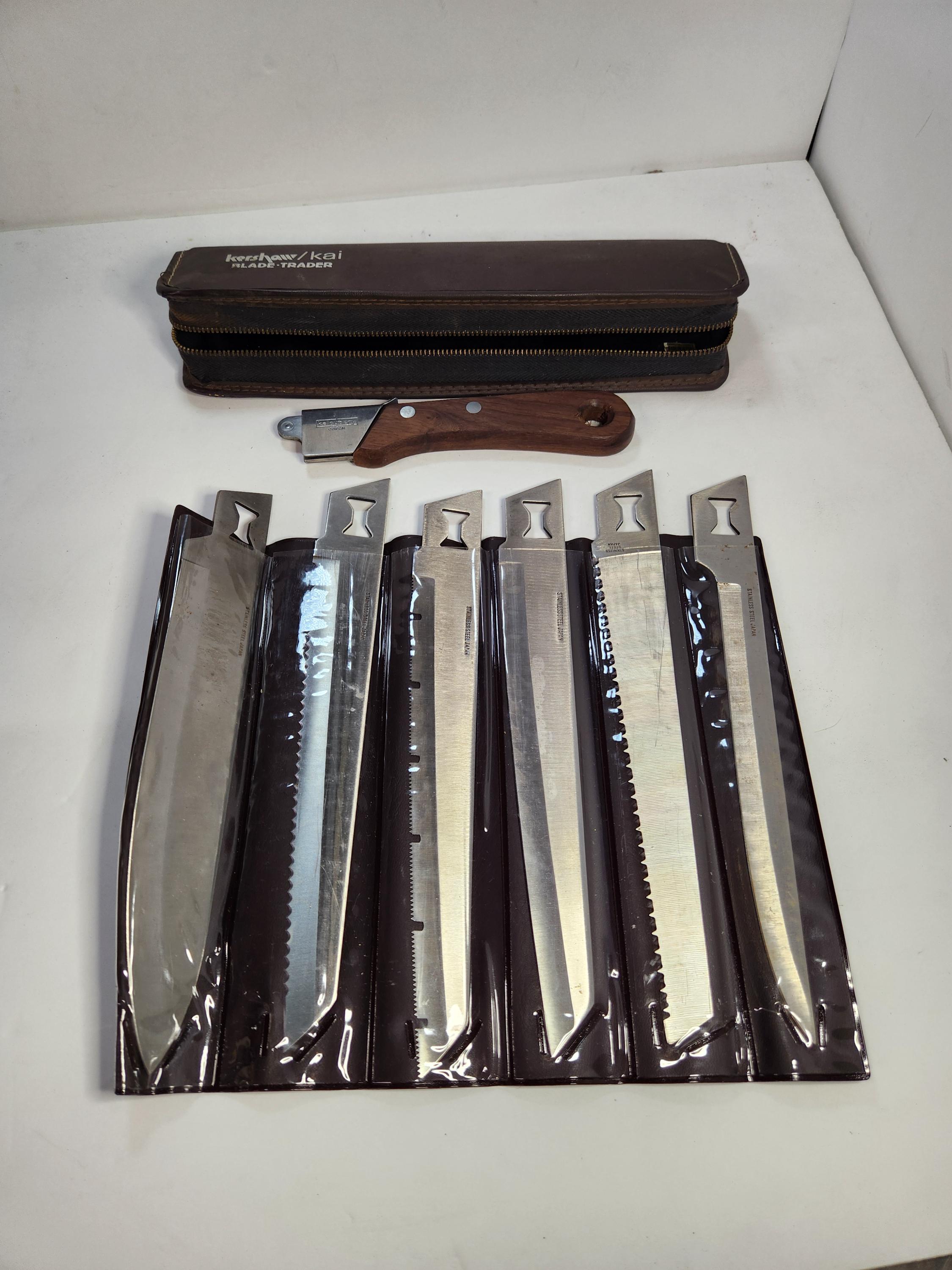 Kershaw kai BLADE TRADER 包丁セット Kershaw Kai Blade Trader Set W/case Made Japan Camping Complete