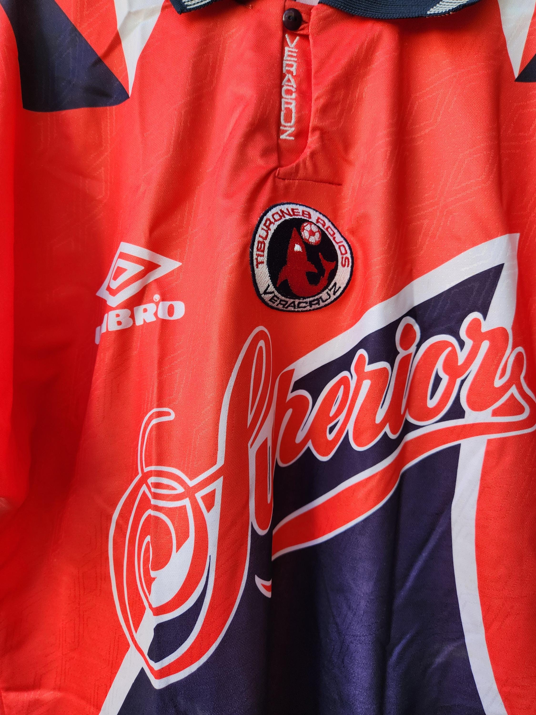 Rare Vintage 90's Umbro Veracruz Tiburones Liga Soccer Jersey