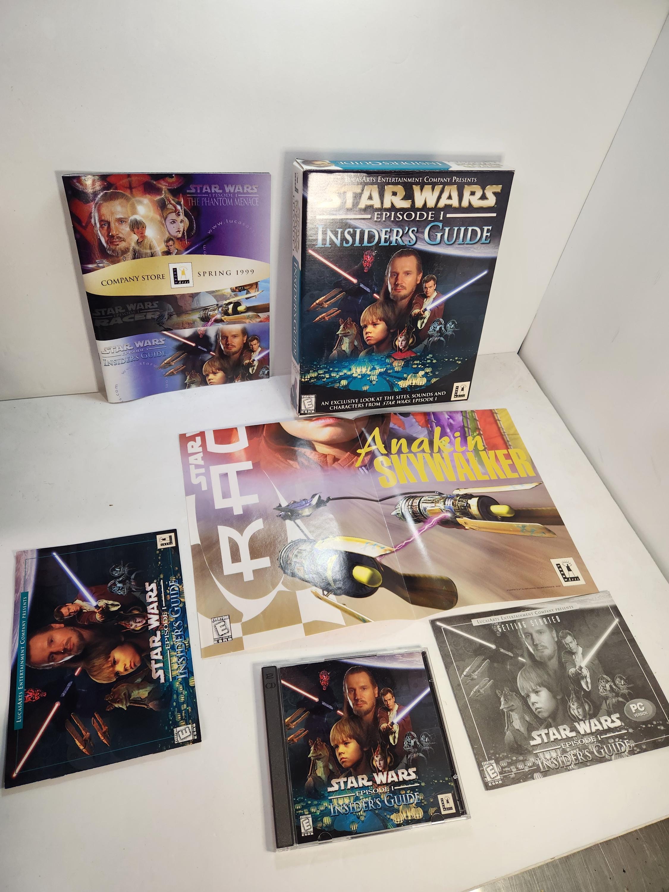 Vintage Star Wars Episode 1 Insider's Guide Cd-rom W/box 2000