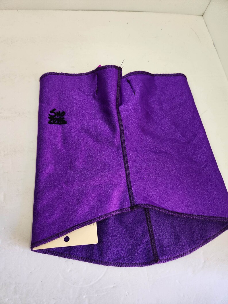 NEW w/Tags Ski Tote Sno Zone Purple Stormkloth Vintage Neck Warmer Face Mask NOS image 4