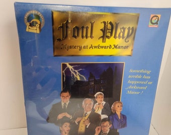 NEW Foul Play Mystery at Awkward Manor Vintage 1995 Apple Macintosh CD-Rom Game