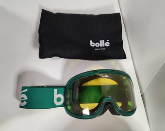 Bolle X500 Phototropic Goggles Green Vintage Ski Snowboard Snowmobile France