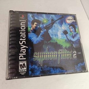 Syphon Filter Playstation 1, 1999 PS1 Black Label CIB w/Reg Card