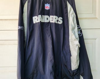 Vintage Reebok Oakland Raiders Full Zip Puffer Jacket Size XL - Etsy