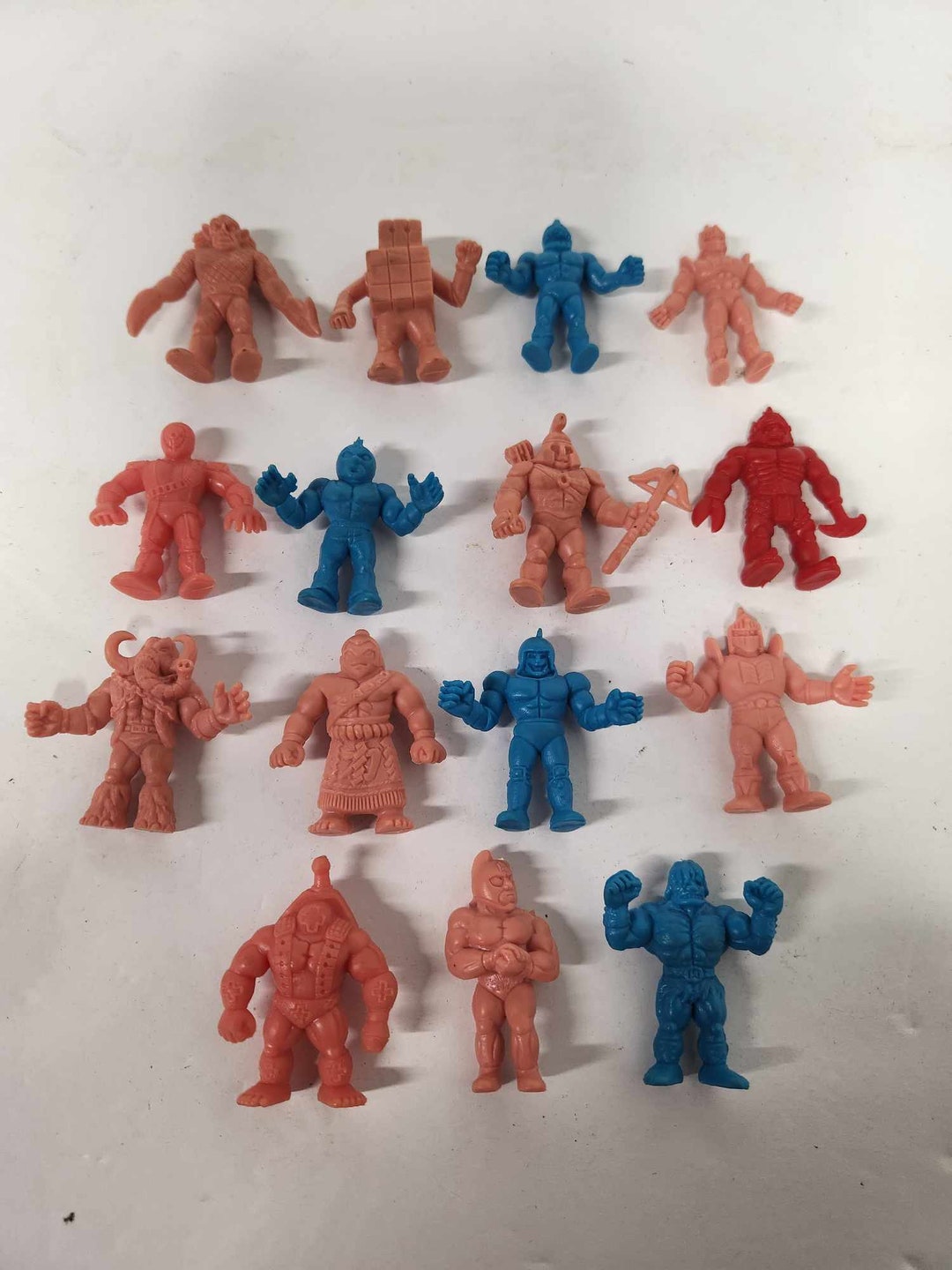 Lot of 15 M.U.S.C.L.E Men 80's Blue, Red, Salmon, Flesh MUSCLE