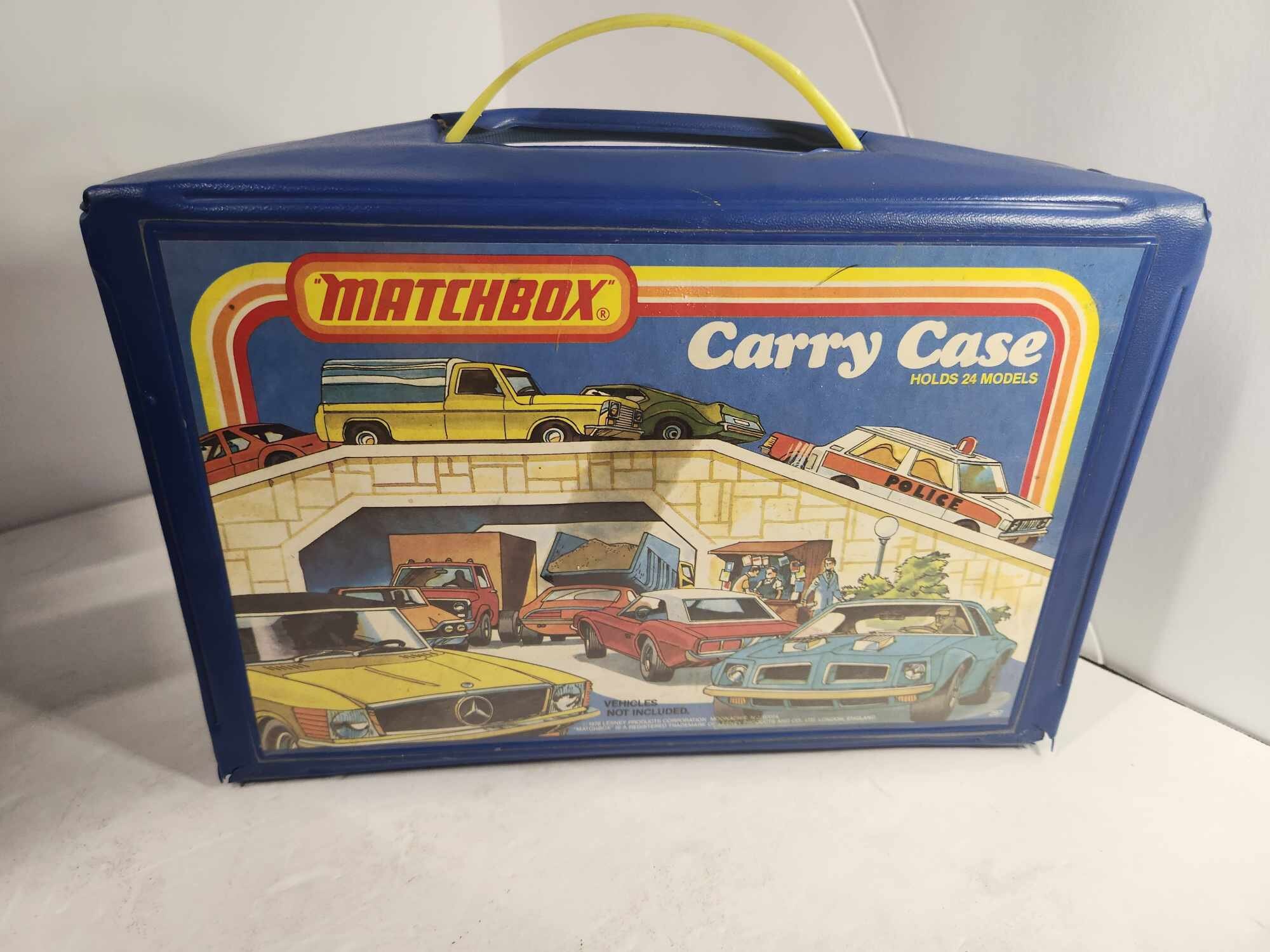 Vintage Blue Matchbox Carry Case 1978 W/trays for Cars Trucks Toy
