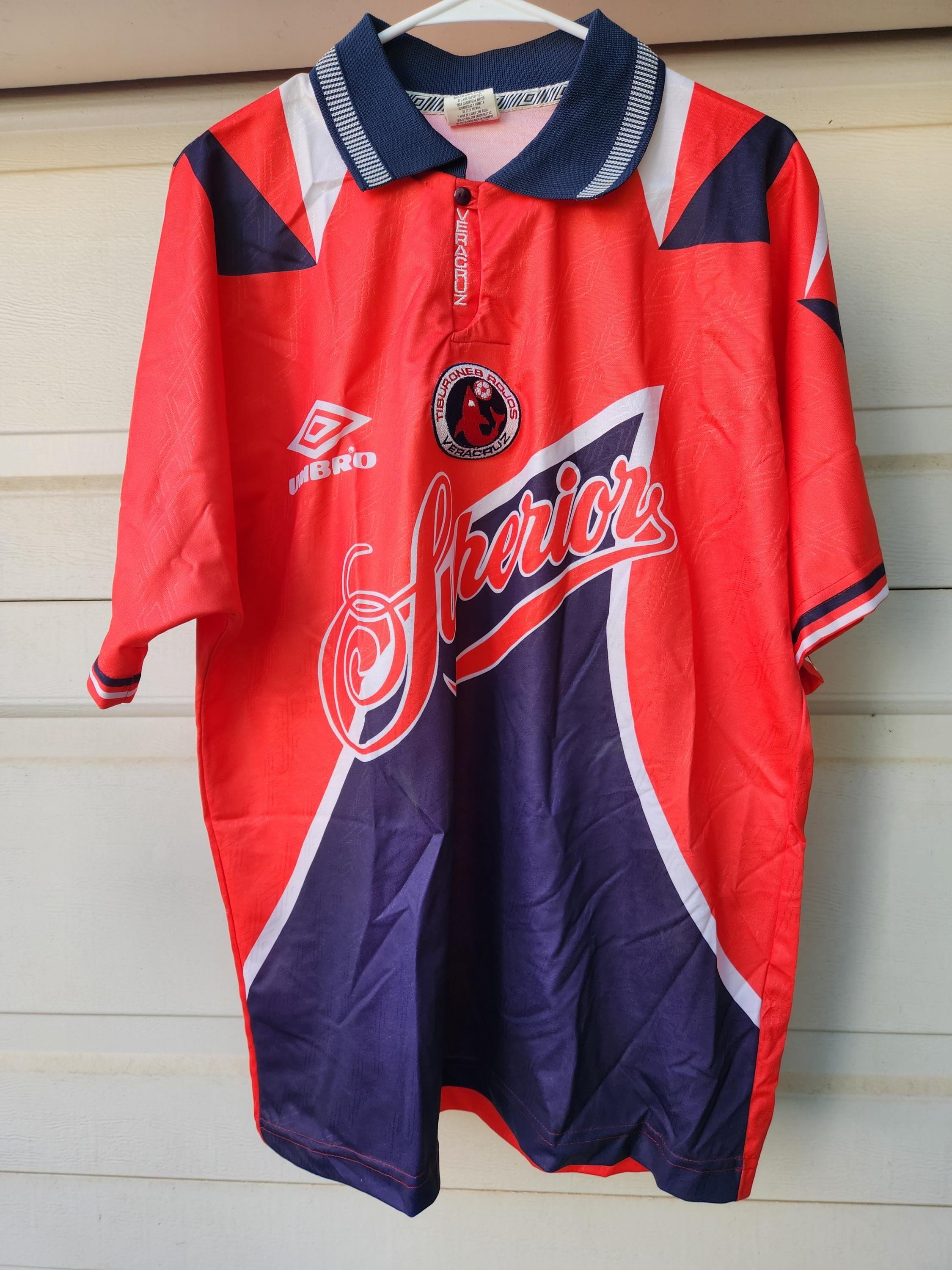 Rare Vintage 90's Umbro Veracruz Tiburones Liga Soccer Jersey