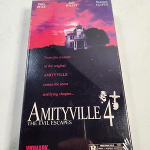 NEW VHS Amityville 4 The Evil Escapes Horror Scary Movie Retro Vintage Demonic