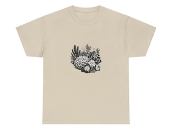 Succulent Garden T Shirt, Plant lover gift