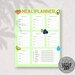 Weekly Meal Planner Printable 7 Day Menu Plan Food Planner - Etsy