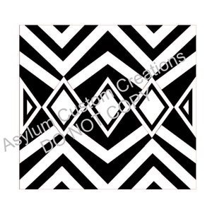 Diamond V Tumbler Template (sticky paper)
