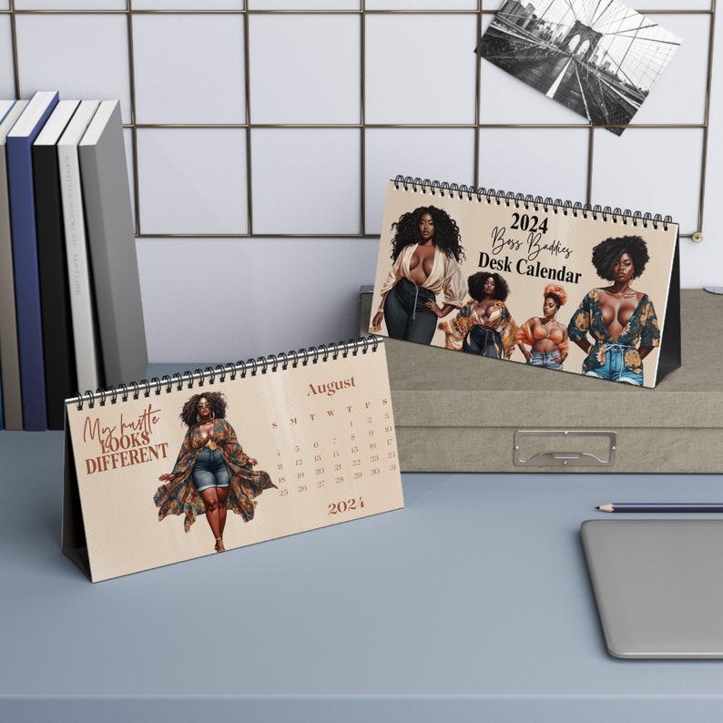 2024 Boss Baddies Desk Calendar, Standing Desk Calendar, Inspirational