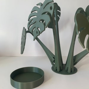 Monstera Plant Coaster Set Free Shipping Thai Constellation Albo Fake Plant 3D Printed High Quality Housewarming Gift imagem 5