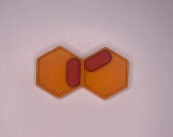 Haptic Hexagon Flipper Fidget | High Quality | Fidget Toy Adult | 3D Printed