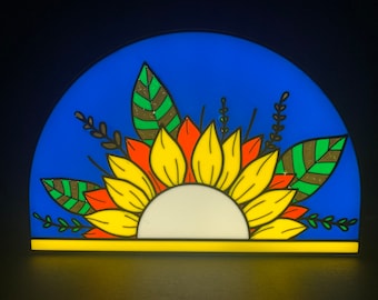 Decorative Half Sunflower Desk Lamp