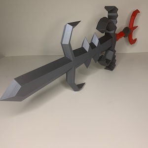 Zamorak Godsword OSRS Cosplay / RuneScape Prop Idee regalo / Alta qualità / Stampato in 3D