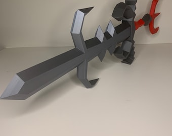 Zamorak Godsword OSRS Cosplay | RuneScape Prop Gift Ideas | High Quality | 3D Printed
