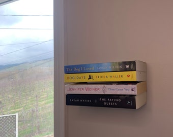 Schwebendes Bücherregal | Unsichtbares Regal | An der Wand befestigter Organizer | Buch Organizer | Platzsparende Aufbewahrung