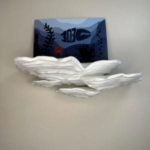 Ostrea Fungus Floating Shelf | Unique Home Decor | Useful Art | Plant Lovers | CottageCore Decor