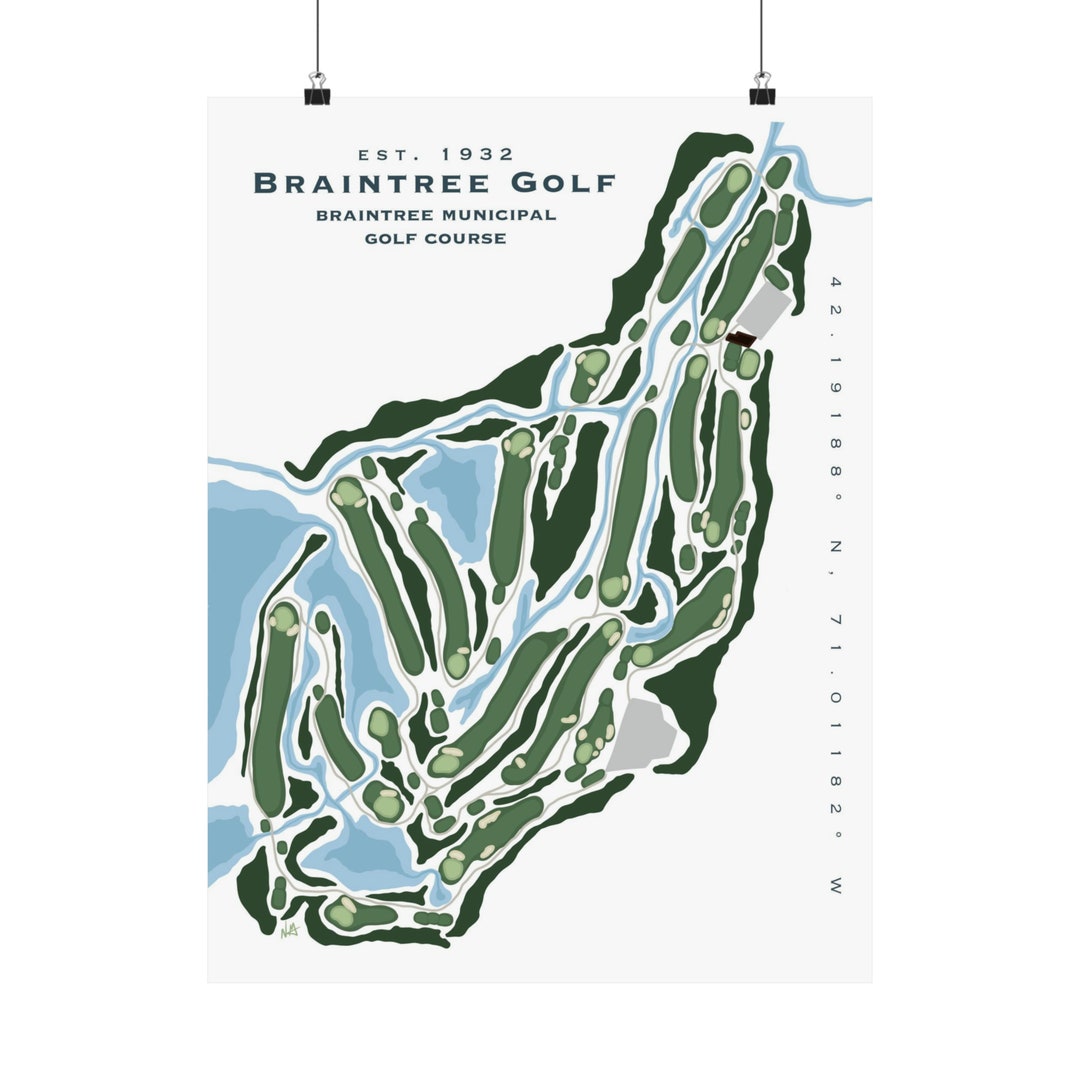 Braintree Golf Braintree Municipal Golf Course Premium Poster Print Etsy