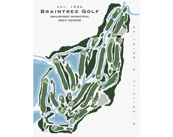 Braintree Golf - Braintree Municipal Golf Course Premium Poster Print