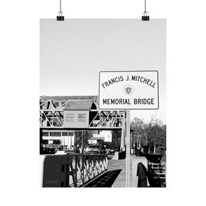 Francis J. Mitchell Bridge, Dorchester MA - Matte Vertical Posters (UNFRAMED)